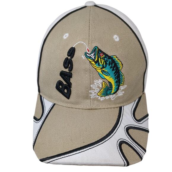 Bass Pro Shops Strapback Baseball Cap Brown One Size Adjustable Polyester - Picture 1 of 9